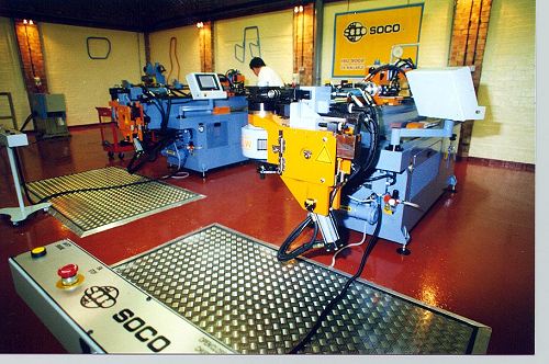 SOCO SB50NC MP model, an NC-controlled hydraulic bender