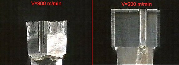 Fig.3 Comparison of wear views of TCT edge